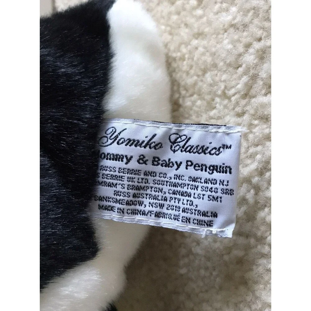 Yomiko Classics Mommy and Baby Penguin Stuffed Plush Animal Set